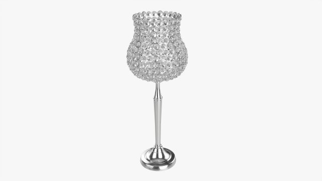 Candle Holder With Crystals Modelo 3D .c4d .max .obj .3ds .fbx .stl .blend 