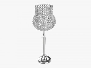 Candle Holder With Crystals 3D Model