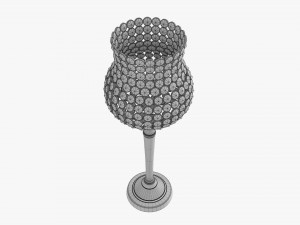 Candle Holder With Crystals Modelo 3D