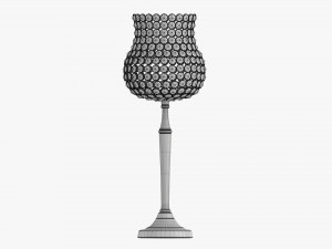 Candle Holder With Crystals Modelo 3D