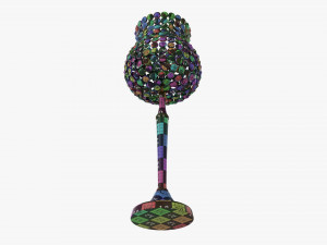 Candle Holder With Crystals Modelo 3D
