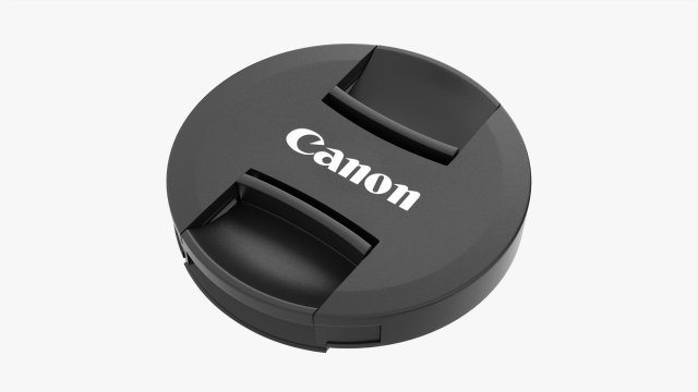 Canon Camera Lens Cover 3D मॉडल .c4d .max .obj .3ds .fbx .stl .blend 