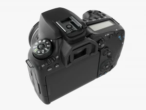 Canon Eos 90d Dslr Camera 50mm F18 Stm Lens 01 3D Model