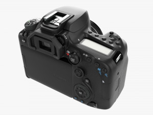 Canon Eos 90d Dslr Camera 50mm F18 Stm Lens 01 Modello 3D
