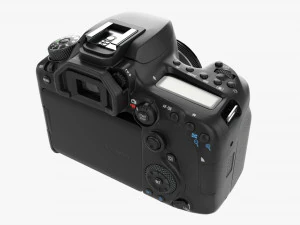 Canon Eos 90d Dslr Camera 50mm F18 Stm Lens 01 3D Model