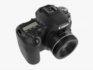 Canon Eos 90d Dslr Camera 50mm F18 Stm Lens 01 Modello 3D