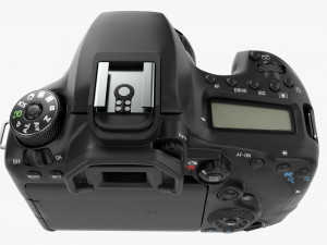 Canon Eos 90d Dslr Camera 50mm F18 Stm Lens 01 Modello 3D