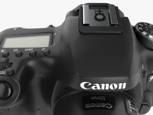 Canon Eos 90d Dslr Camera 50mm F18 Stm Lens 01 Modello 3D