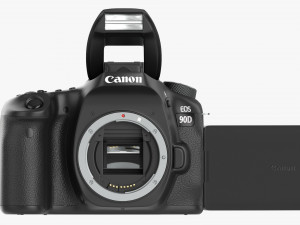 Canon Eos 90d Dslr Camera 50mm F18 Stm Lens 01 Modello 3D