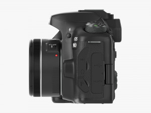 Canon Eos 90d Dslr Camera 50mm F18 Stm Lens 01 Modello 3D