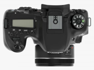 Canon Eos 90d Dslr Camera 50mm F18 Stm Lens 01 3D Model