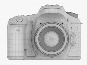 Canon Eos 90d Dslr Camera 50mm F18 Stm Lens 01 Modello 3D