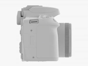 Canon Eos 90d Dslr Camera 50mm F18 Stm Lens 01 3D Model