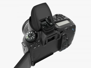 Canon Eos 90d Dslr Camera 50mm F18 Stm Lens 02 3D Model