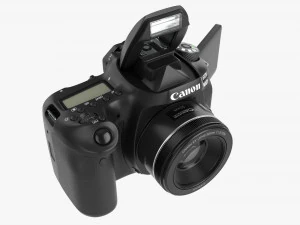 Canon Eos 90d Dslr Camera 50mm F18 Stm Lens 02 3D Model