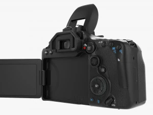 Canon Eos 90d Dslr Camera 50mm F18 Stm Lens 02 3D Model
