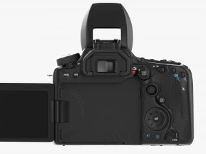 Canon Eos 90d Dslr Camera 50mm F18 Stm Lens 02 3D Model