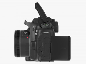 Canon Eos 90d Dslr Camera 50mm F18 Stm Lens 02 Model 3D