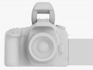 Canon Eos 90d Dslr Camera 50mm F18 Stm Lens 02 3D Model