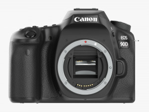Canon Eos 90d Dslr Camera Ef 24-70mm F28l Ii Usm Lens 01 3D Model