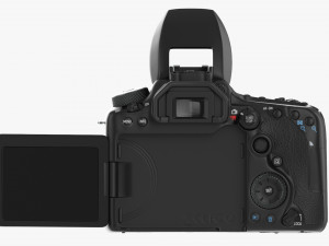 Canon Eos 90d Dslr Camera Ef 24-70mm F28l Ii Usm Lens 01 3D Model