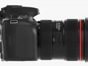 Canon Eos 90d Dslr Camera Ef 24-70mm F28l Ii Usm Lens 01 3D Model