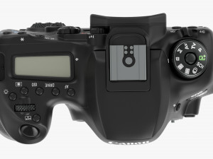 Canon Eos 90d Dslr Camera Ef 24-70mm F28l Ii Usm Lens 01 3D Model