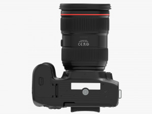 Canon Eos 90d Dslr Camera Ef 24-70mm F28l Ii Usm Lens 01 3D Model