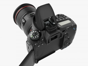 Canon Eos 90d Dslr Camera Ef 24-70mm F28l Ii Usm Lens 02 3D Модель