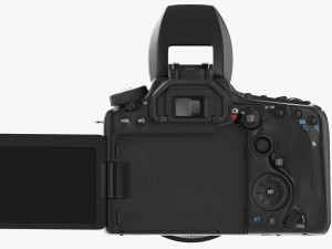 Canon Eos 90d Dslr Camera Ef 24-70mm F28l Ii Usm Lens 02 3D Модель