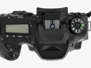 Canon Eos 90d Dslr Camera Ef 24-70mm F28l Ii Usm Lens 02 3D Модель