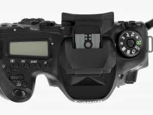 Canon Eos 90d Dslr Camera Ef 24-70mm F28l Ii Usm Lens 02 3D Модель