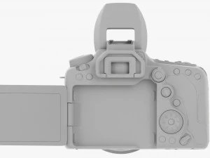 Canon Eos 90d Dslr Camera Ef 24-70mm F28l Ii Usm Lens 02 3D Модель