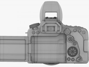 Canon Eos 90d Dslr Camera Ef 24-70mm F28l Ii Usm Lens 02 3D Модель