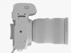 Canon Eos 90d Dslr Camera Ef 24-70mm F28l Ii Usm Lens 02 3D Модель