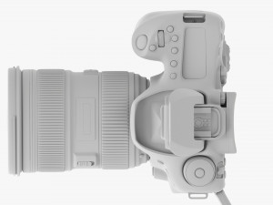 Canon Eos 90d Dslr Camera Ef 24-70mm F28l Ii Usm Lens 02 3D Модель