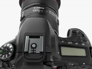 Canon Eos 90d Dslr Camera Ef 24-70mm F28l Ii Usm Lens 03 3D Model