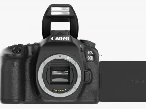 Canon Eos 90d Dslr Camera Ef 24-70mm F28l Ii Usm Lens 03 3D Model