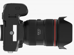Canon Eos 90d Dslr Camera Ef 24-70mm F28l Ii Usm Lens 03 3D Model