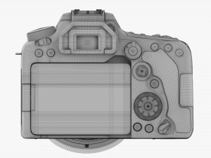 Canon Eos 90d Dslr Camera Ef 24-70mm F28l Ii Usm Lens 03 3D Model