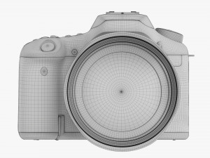 Canon Eos 90d Dslr Camera Ef 24-70mm F28l Ii Usm Lens 03 3D Model