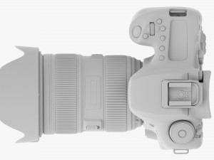 Canon Eos 90d Dslr Camera Ef 24-70mm F28l Ii Usm Lens 03 3D Model