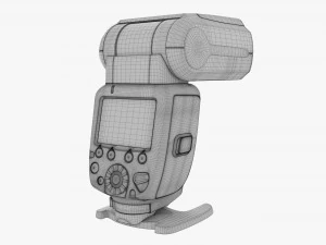Canon Speedlite 600ex-Rt Camera Flash Wireless 3D Model