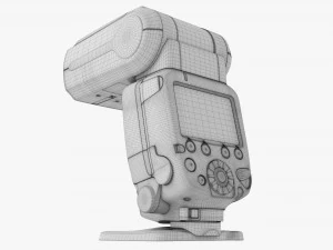 Canon Speedlite 600ex-Rt Camera Flash Wireless 3D Model