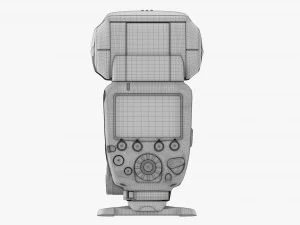 Canon Speedlite 600ex-Rt Camera Flash Wireless 3D Model