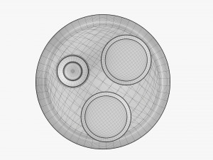 Cocktail With Shaker On Tray Model 3D
