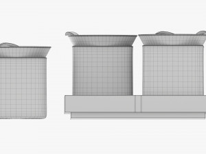 Cocktails On Stand With Lemon 3D Model