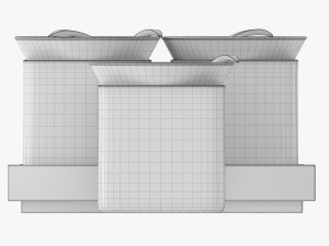 Cocktails On Stand With Lemon 3D Model
