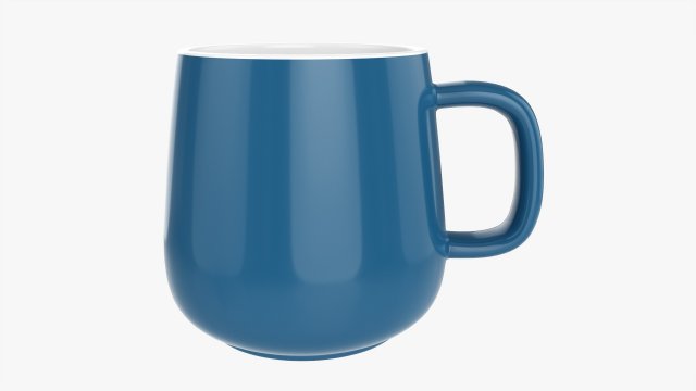 Coffee Mug With Handle 11 3D Модель .c4d .max .obj .3ds .fbx .stl .blend 