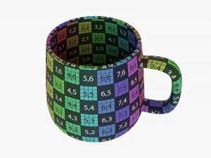 Coffee Mug With Handle 11 3D Model